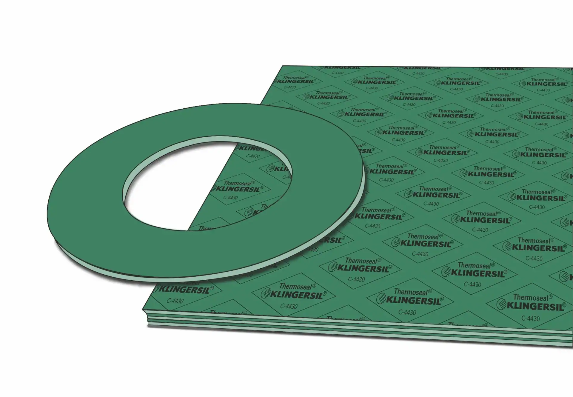 hr klingersil c 4430 green stacked