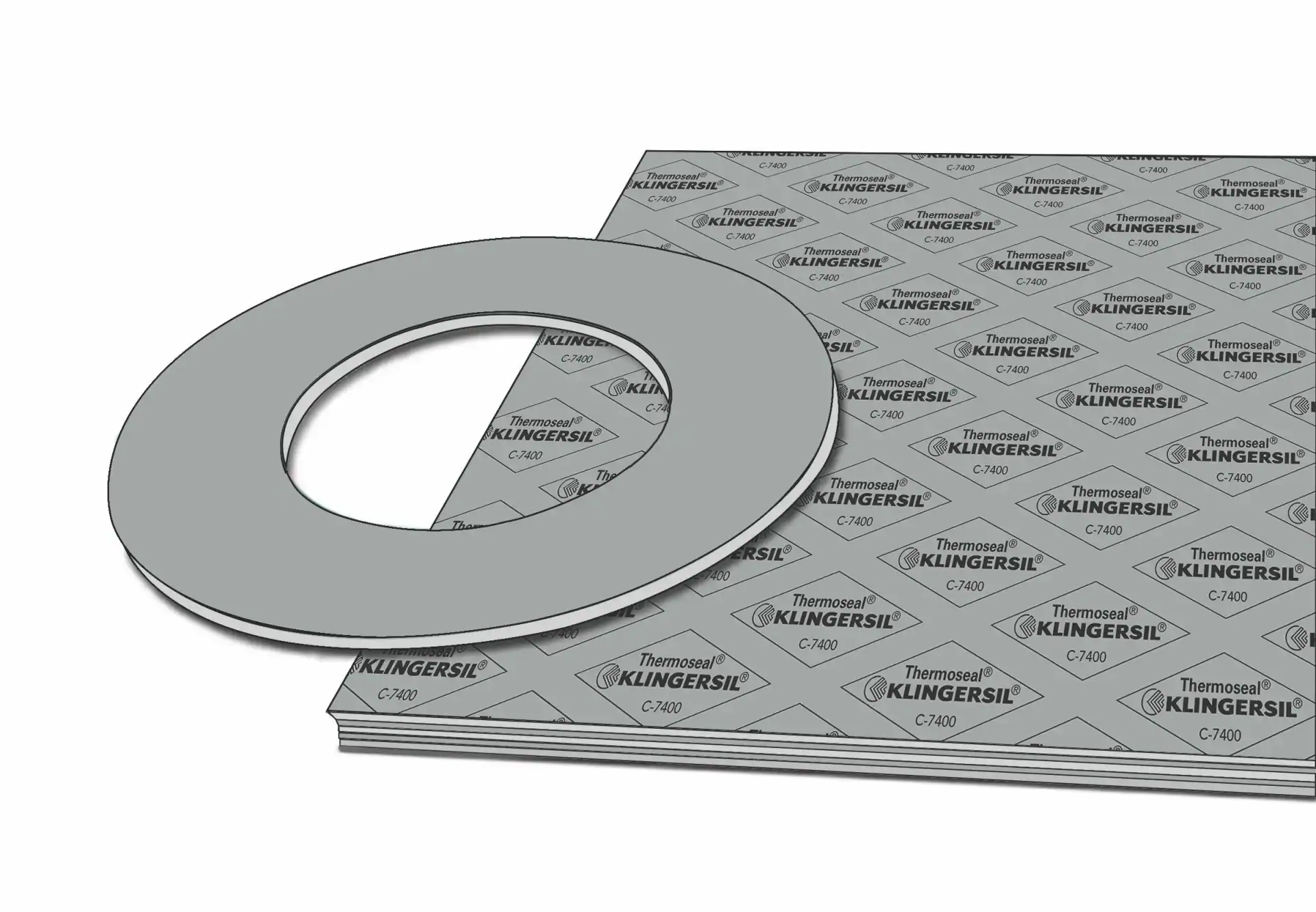 hr klingersil c 7400 gray stacked